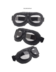 Gafas de Moto Vintage Peicees con Lentes Anti-impacto 2