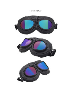 Gafas de Moto Vintage Peicees con Lentes Anti-impacto 2