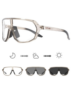 Gafas de Ciclismo KAPVOE Fotoquímicas UV400 Marrón