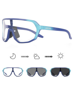 Gafas de Ciclismo KAPVOE Fotoquímicas UV400 Azul