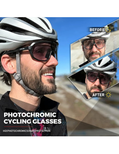 Gafas de Ciclismo KAPVOE Fotoquímicas UV400 Azul 2