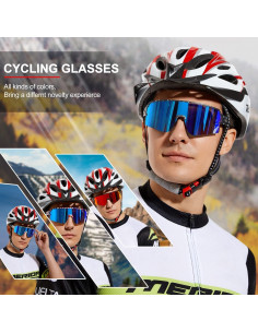 Gafas de Ciclismo SPOSUNE Polarizadas UV400 para Deportes 2