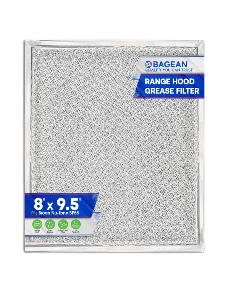 Filtro de Campana Extractora Bagean 20.32 x 24.13 cm Aluminio