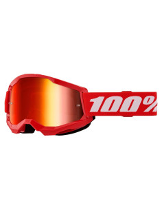 Gafas STRATA 2 100% para motocross y ciclismo - Rojo