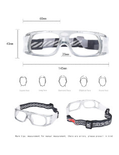 Gafas de Deporte SooGree con Lente Removible y Correa Ajustable 2