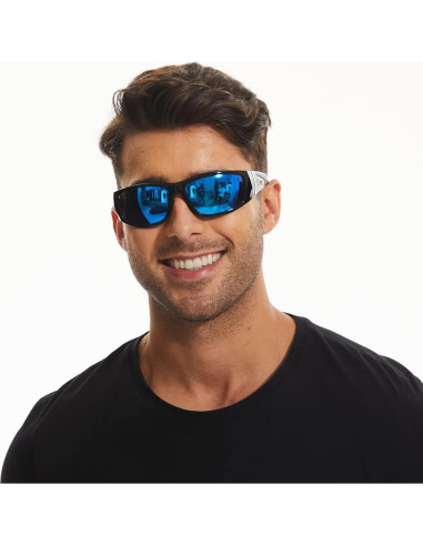 Gafas de sol BNUS polarizadas con lente de vidrio HD