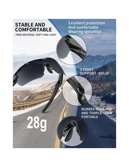 Gafas de sol deportivas Rosemal modelo 7252 polarizadas UV400