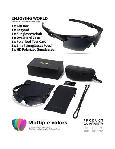 Gafas de sol deportivas Rosemal modelo 7252 polarizadas UV400