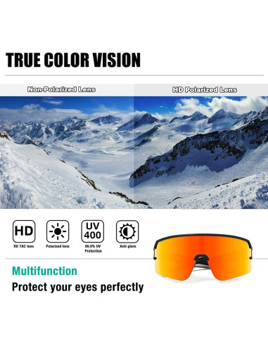 Gafas de sol polarizadas ZEMFAY UV400 para ciclismo y correr