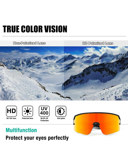Gafas de sol polarizadas ZEMFAY UV400 para ciclismo y correr