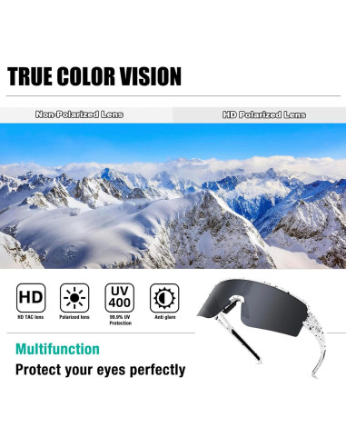 Gafas de sol polarizadas ZEMFAY UV400 para ciclismo y correr