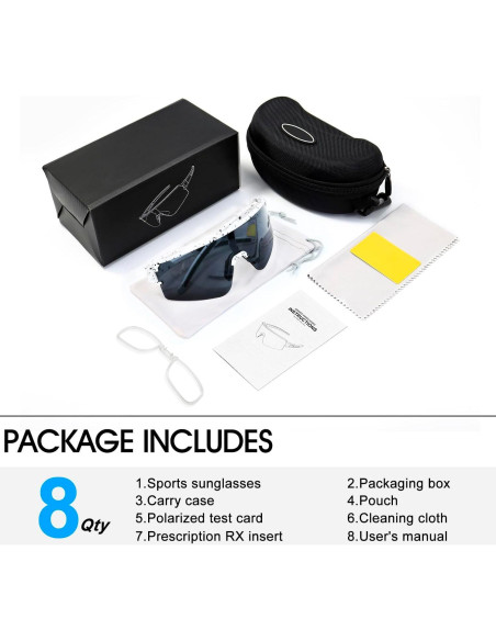 Gafas de sol polarizadas ZEMFAY UV400 para ciclismo y correr