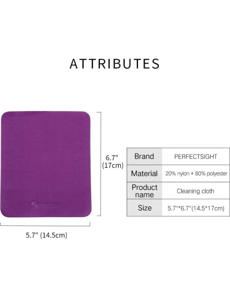 Paños de Microfibra PERFECTSIGHT - 6 Piezas Multicolor