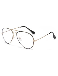 Gafas Aviador EYLRIM Anti Luz Azul Unisex Metal 58mm