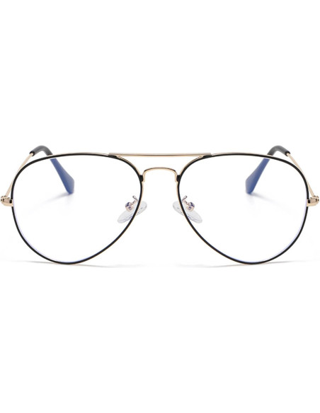 Gafas Aviador EYLRIM Anti Luz Azul Unisex Metal 58mm