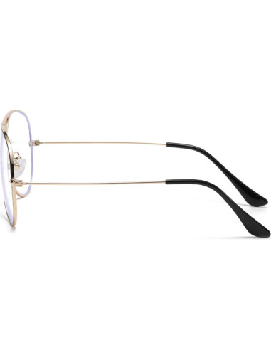 Gafas Aviador EYLRIM Anti Luz Azul Unisex Metal 58mm