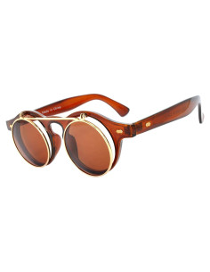 Gafas de Sol Steampunk Retro Góticas Plegables UV400