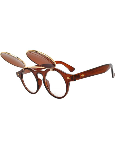 Gafas de Sol Steampunk Retro Góticas Plegables UV400