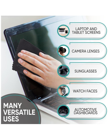 Paño de limpieza de microfibra Yogo Vision 12-pack 15x18 cm