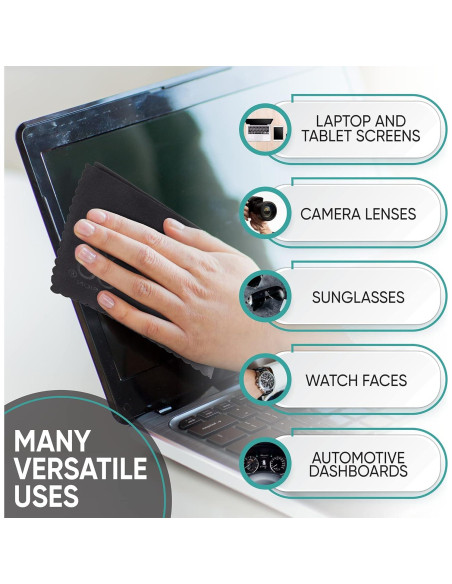 Paño de limpieza de microfibra Yogo Vision 12-pack 15x18 cm