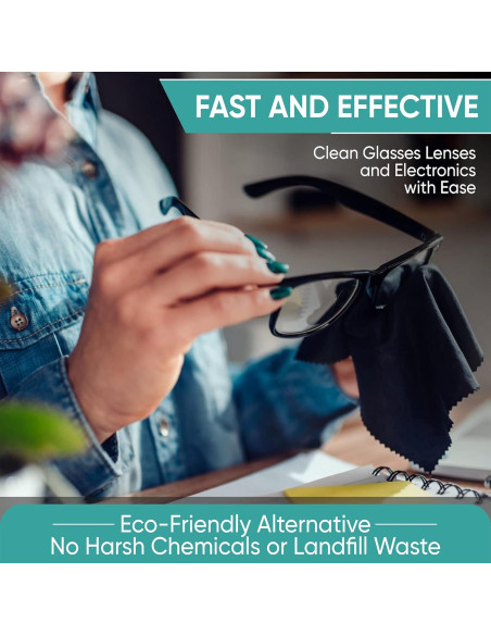 Paño de limpieza de microfibra Yogo Vision 12-pack 15x18 cm