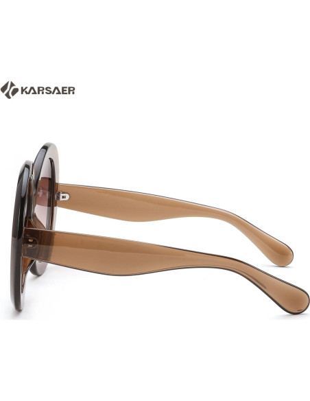 Gafas de sol redondas Karsaer UV400 grandes unisex