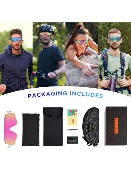 Gafas de Sol BEACOOL 7502 Polarizadas UV400 para Deportes Gafas de Sol BEACOOL 7502 Polarizadas UV400 para Deportes