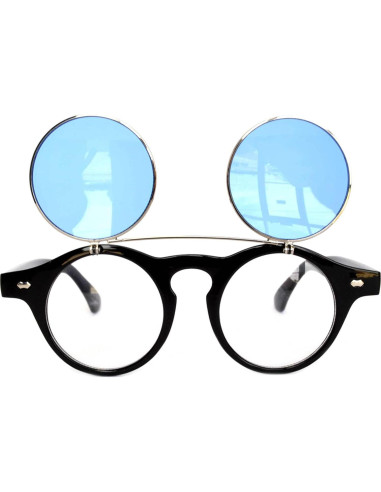 Gafas de Sol Steampunk Retro Góticas Plegables UV400