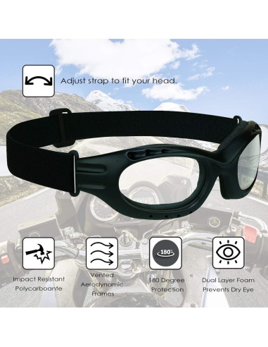 Gafas de seguridad Bikershades para motociclistas - Lentes polarizados