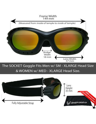 Gafas de seguridad Bikershades para motociclistas - Lentes polarizados