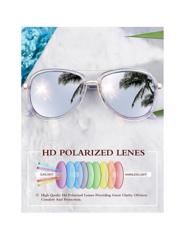 Gafas de Sol BIRCEN Polarizadas UV para Mujeres BC2001