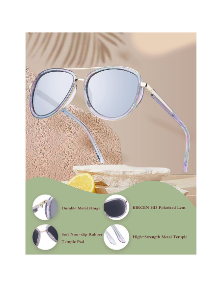 Gafas de Sol BIRCEN Polarizadas UV para Mujeres BC2001
