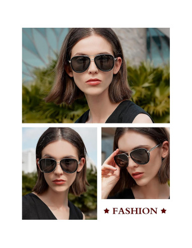 Gafas de sol BIRCEN para mujeres UV400 - Marco acetato