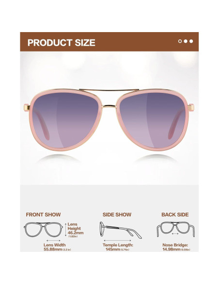 Gafas de sol BIRCEN para mujeres UV400 - Marco acetato Gafas de sol BIRCEN para mujeres UV400 - Marco acetato