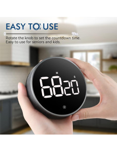 Temporizador Digital Secura TM-5257D con Pantalla LED 9.66 cm 2