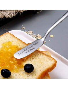 Cuchillo de Mantequilla LRUIOMVE Acero Inoxidable 16.5 cm 2