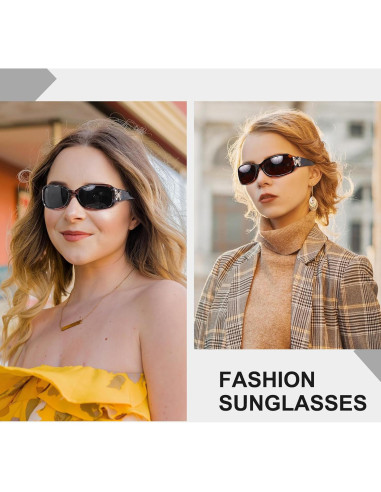 Gafas de sol HAOLOTA para mujeres - Diseño mariposa UV400