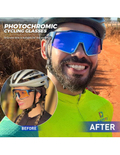 Gafas de Ciclismo KAPVOE K9022 Fotoquímicas UV400 2