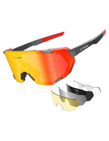 Gafas de Ciclismo X-TIGER 5 Lentes Intercambiables UV400