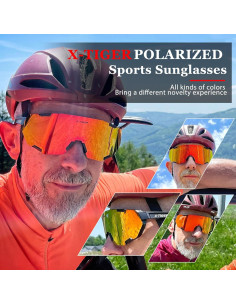 Gafas de Ciclismo X-TIGER 5 Lentes Intercambiables UV400 2