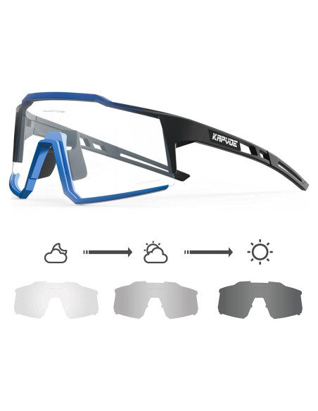 Gafas de Ciclismo KAPVOE K9022 Fotoquímicas UV400 Gafas de Ciclismo KAPVOE K9022 Fotoquímicas UV400
