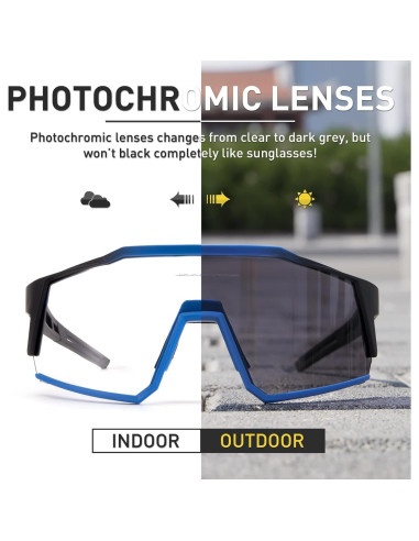 Gafas de Ciclismo KAPVOE K9022 Fotoquímicas UV400