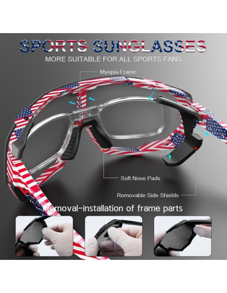 Gafas de Ciclismo X-TIGER 5 Lentes UV400 Polarizadas Gafas de Ciclismo X-TIGER 5 Lentes UV400 Polarizadas