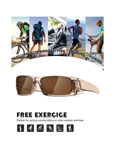 Gafas de sol polarizadas TIANYESY unisex retro deportivas