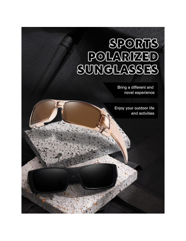 Gafas de sol polarizadas TIANYESY unisex retro deportivas