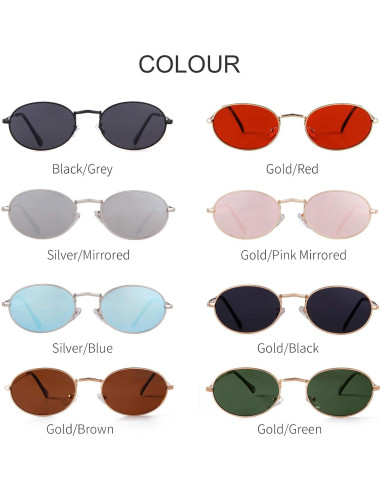 Gafas de Sol Ovaladas GIFIORE Vintage Retro 90s UV400