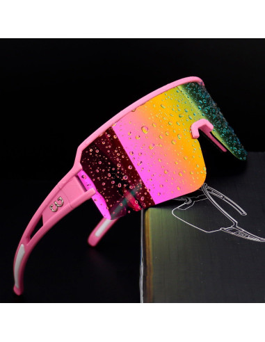 Gafas de Ciclismo FMY Polarizadas UV400 Rosa 28g