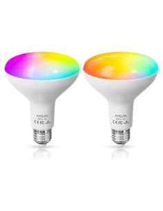 Bombillas Inteligentes KHSUIN BR30 16W 1600Lúmenes RGB 2 Paquete