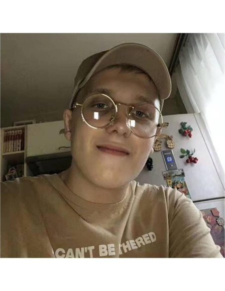 Gafas de sol redondas EYLRIM Eyl8478g 100% UV oro/transparente