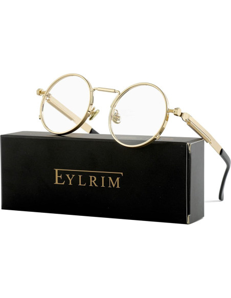 Gafas de sol redondas EYLRIM Eyl8478g 100% UV oro/transparente